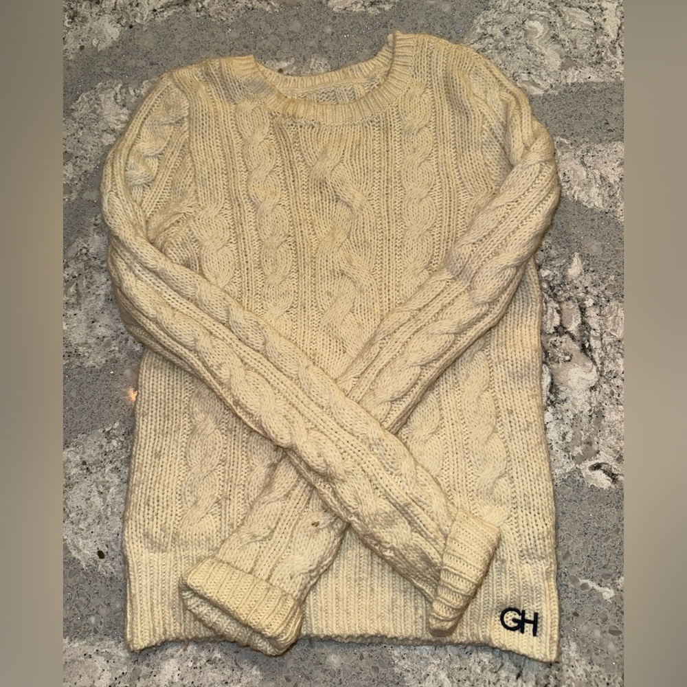 Gilly Hicks Cream Cable Knit Sweater
